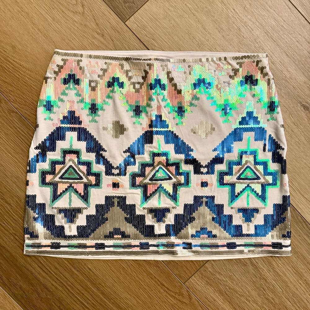 Express Sequin Mini Skirt - XS